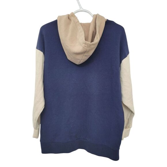 2/$20 Forever 21 New York Blue & Brown Hoodie Top Size: M - Picture 2 of 8
